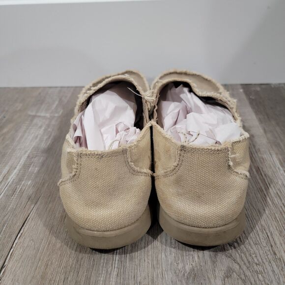 Crocs Mens Santa Cruze Shoes Size 10 Tan Loafers Comfy Lightweight Slip On - Picture 8 of 8